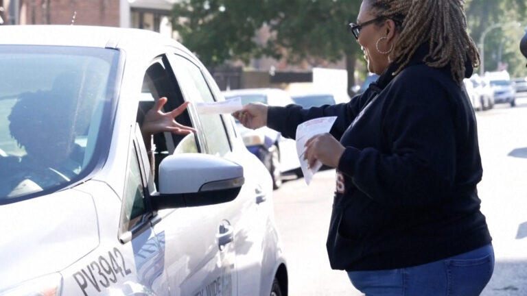 Chicago teachers hand out safety tips as troop deployment looms | Donald Trump Chicago teachers hand out safety tips as troop deployment looms | Donald Trump