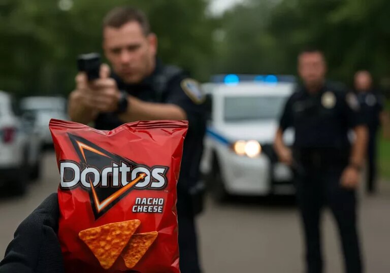 High school student surrounded by police and handcuffed after AI mistakes his bag of Doritos for a gun High school student surrounded by police and handcuffed after AI mistakes his bag of Doritos for a gun