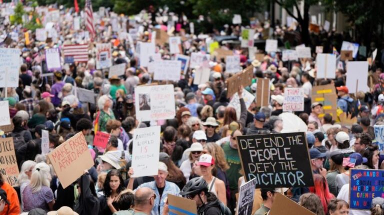 Live updates: Thousands set to rally against Trump at ‘No Kings’ protests Live updates: Thousands set to rally against Trump at ‘No Kings’ protests