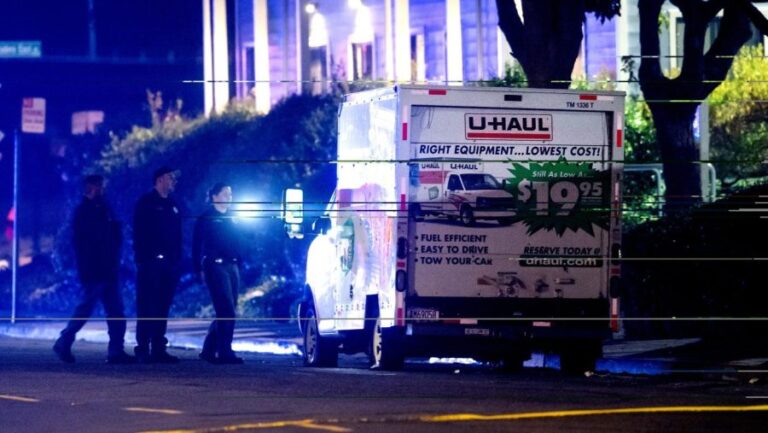 Police shoot at truck outside Coast Guard base during immigration crackdown protests Police shoot at truck outside Coast Guard base during immigration crackdown protests